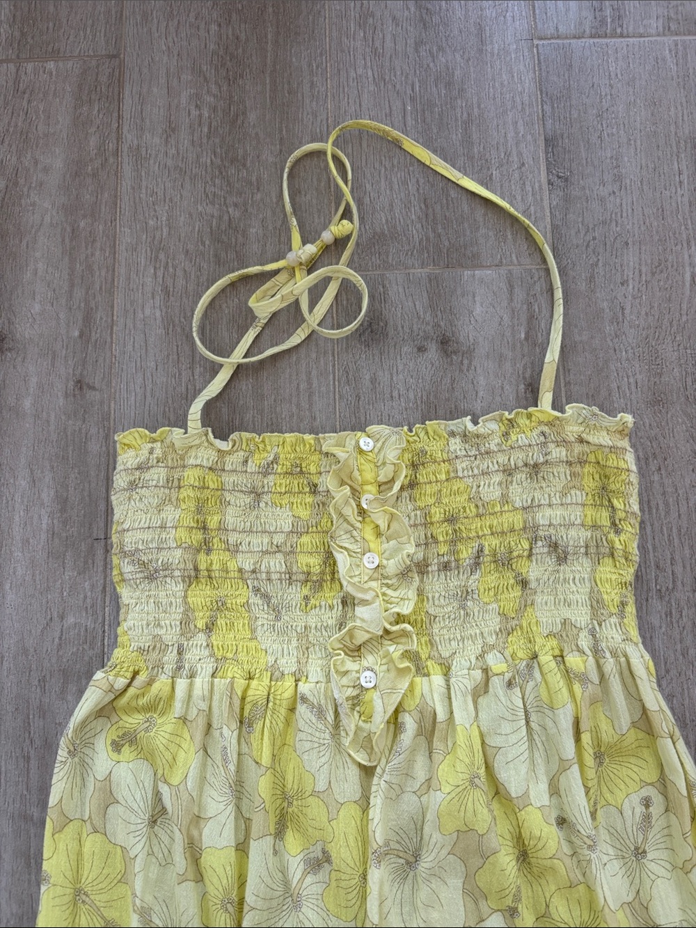 Juicy Couture Yellow hibiscus Maxi Dress - Picture 2 of 6